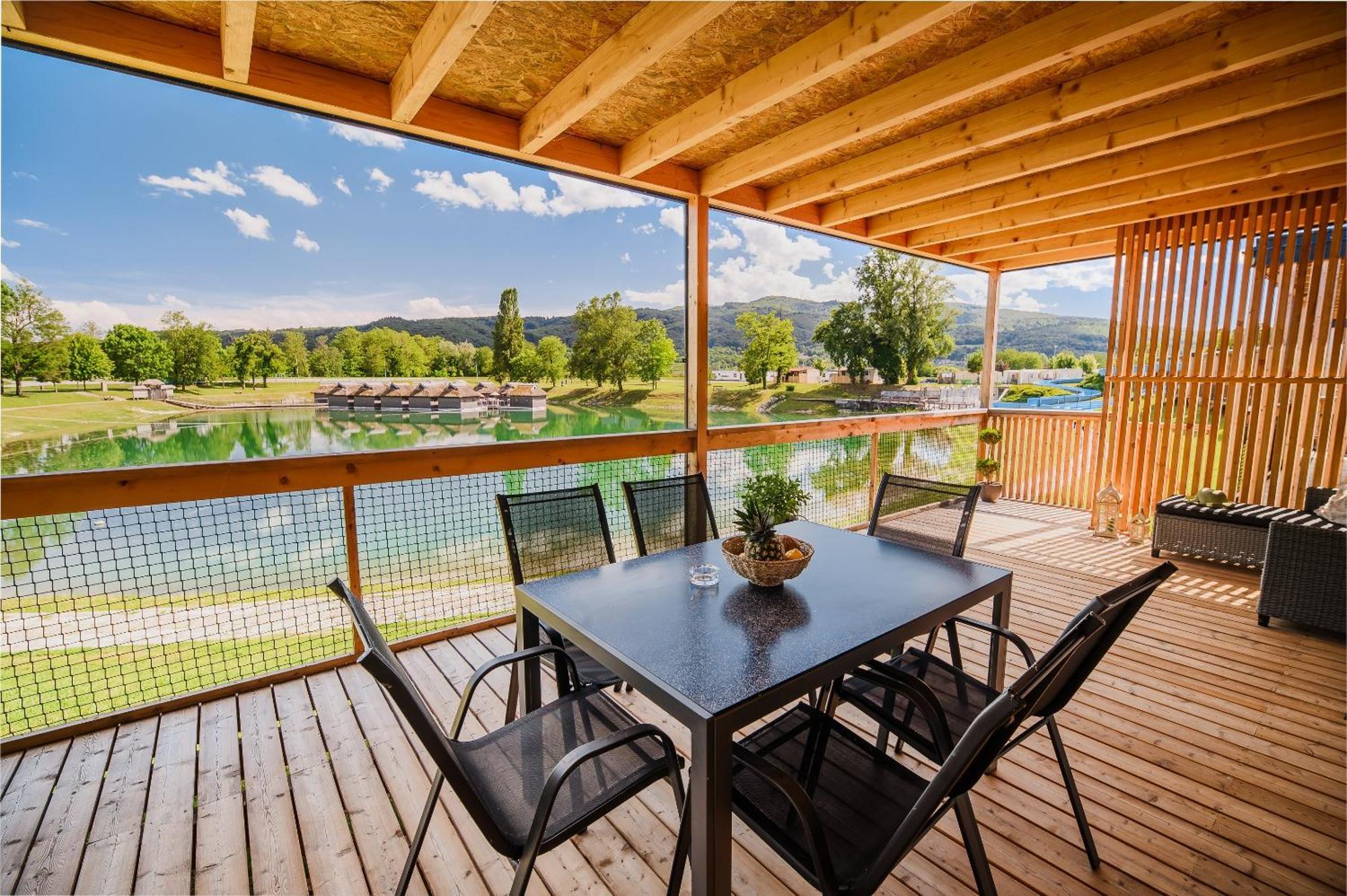 Deluxe Lake View Mobile Homes With Thermal Riviera Tickets Catez ob Savi Bagian luar foto